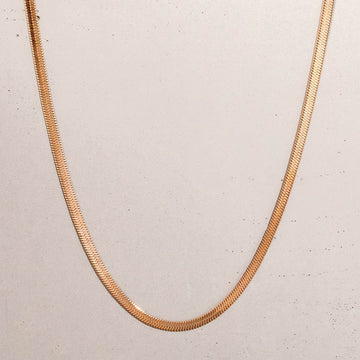 Herringbone Chain Choker Necklace
