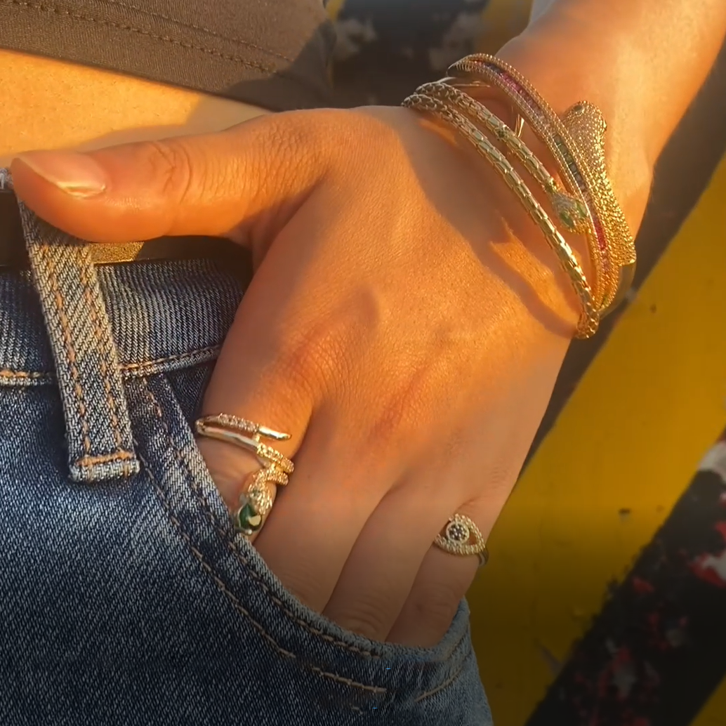 Double Layer Design Snake Bracelet