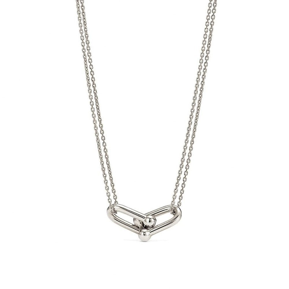 U-Shaped Horseshoe Buckle Necklace