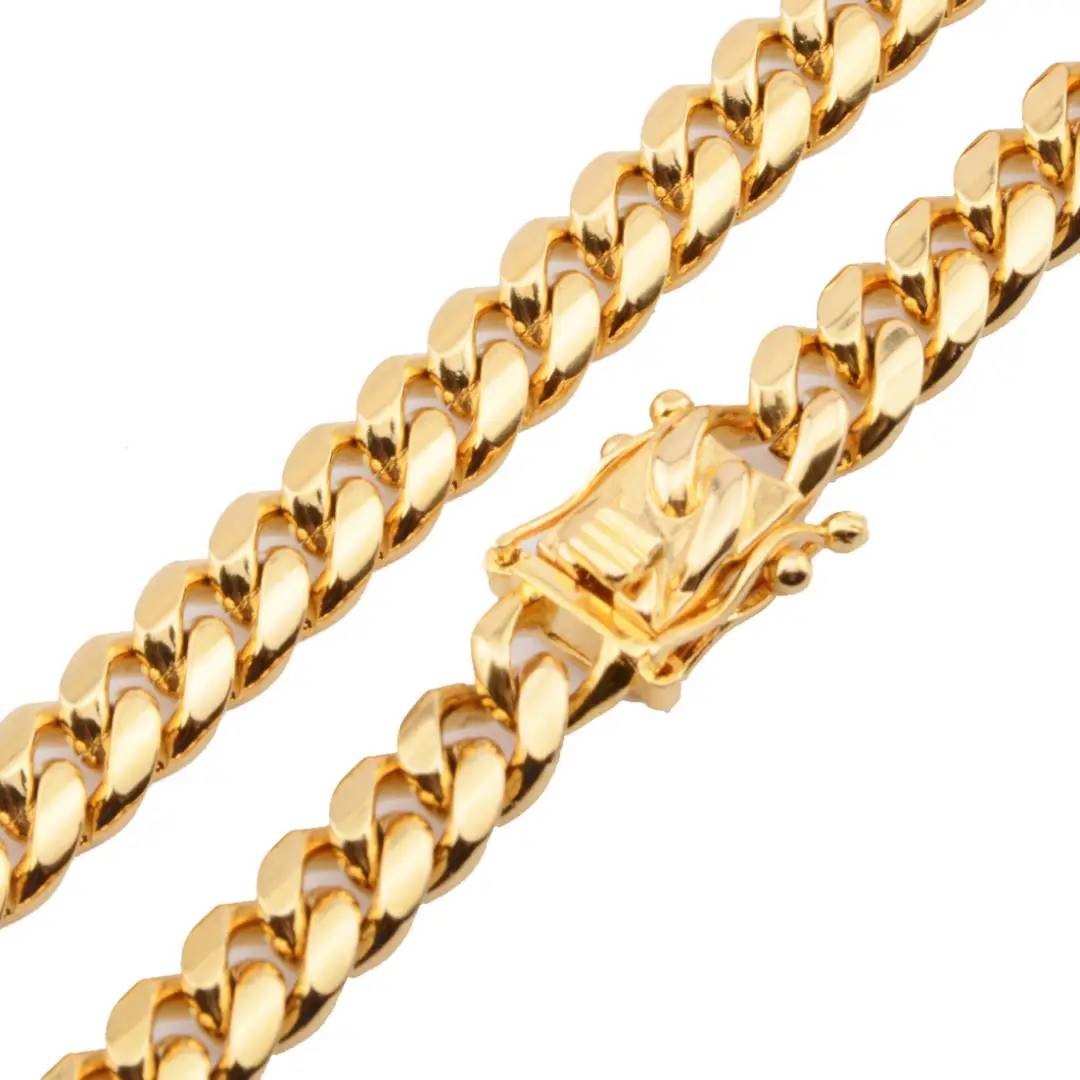 Cuban Chain in Gold  [Waterproof, sweatproof, heatproof]