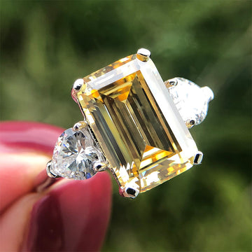 3-Stone Emerald Cut Ring