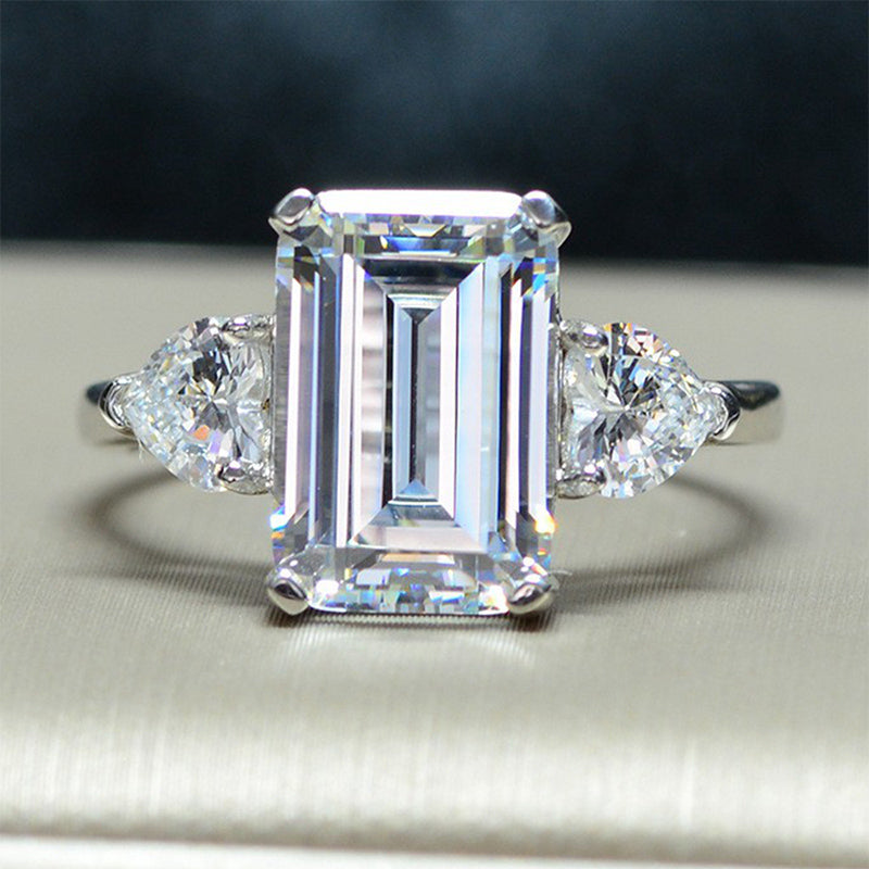 3-Stone Emerald Cut Ring