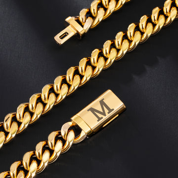 Miami Initial Letter Cuban Link Chain