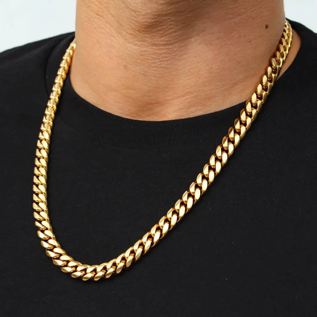 Cuban Chain in Gold  [Waterproof, sweatproof, heatproof]