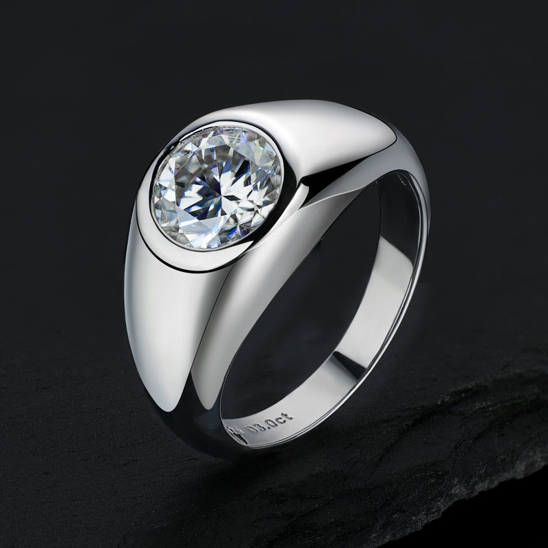 VVS 3Ct Moissanite Ring in [White Gold]