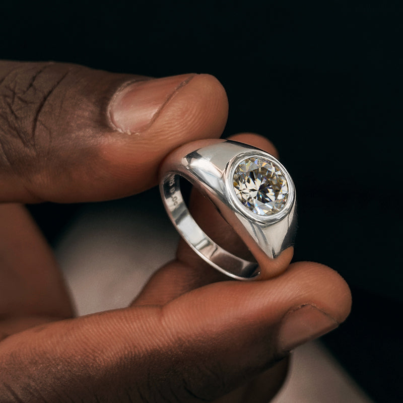 VVS 3Ct Moissanite Ring in [White Gold]