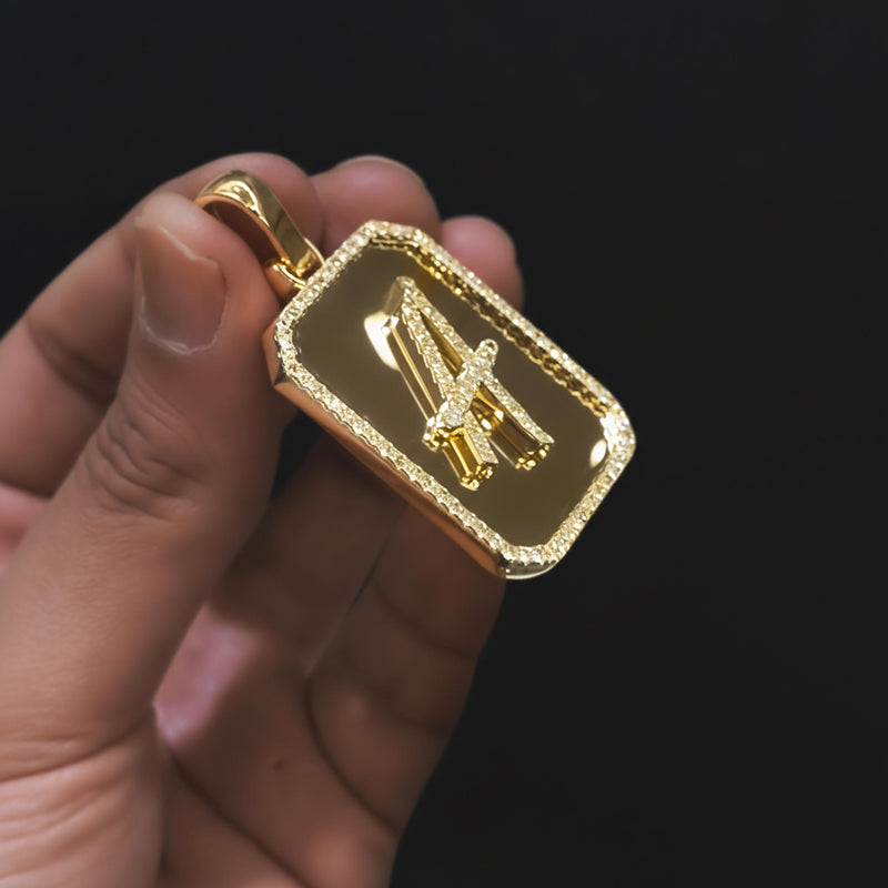 [A-Z ]  Initial Letter Pendant in Gold