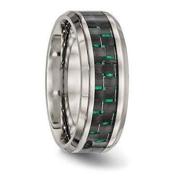 Titanium Polished with Black/Green
